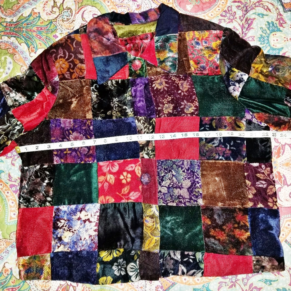 Rare Sharon Endick Patchwork Jacket - Picture 3 of 6